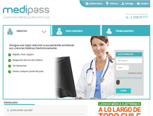 Tablet Screenshot of medipass.cl